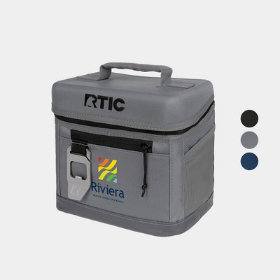 6-Can RTIC® Soft Pack Insulated Cooler Bag w/ Bottle Opener 8.5" x 7.5"